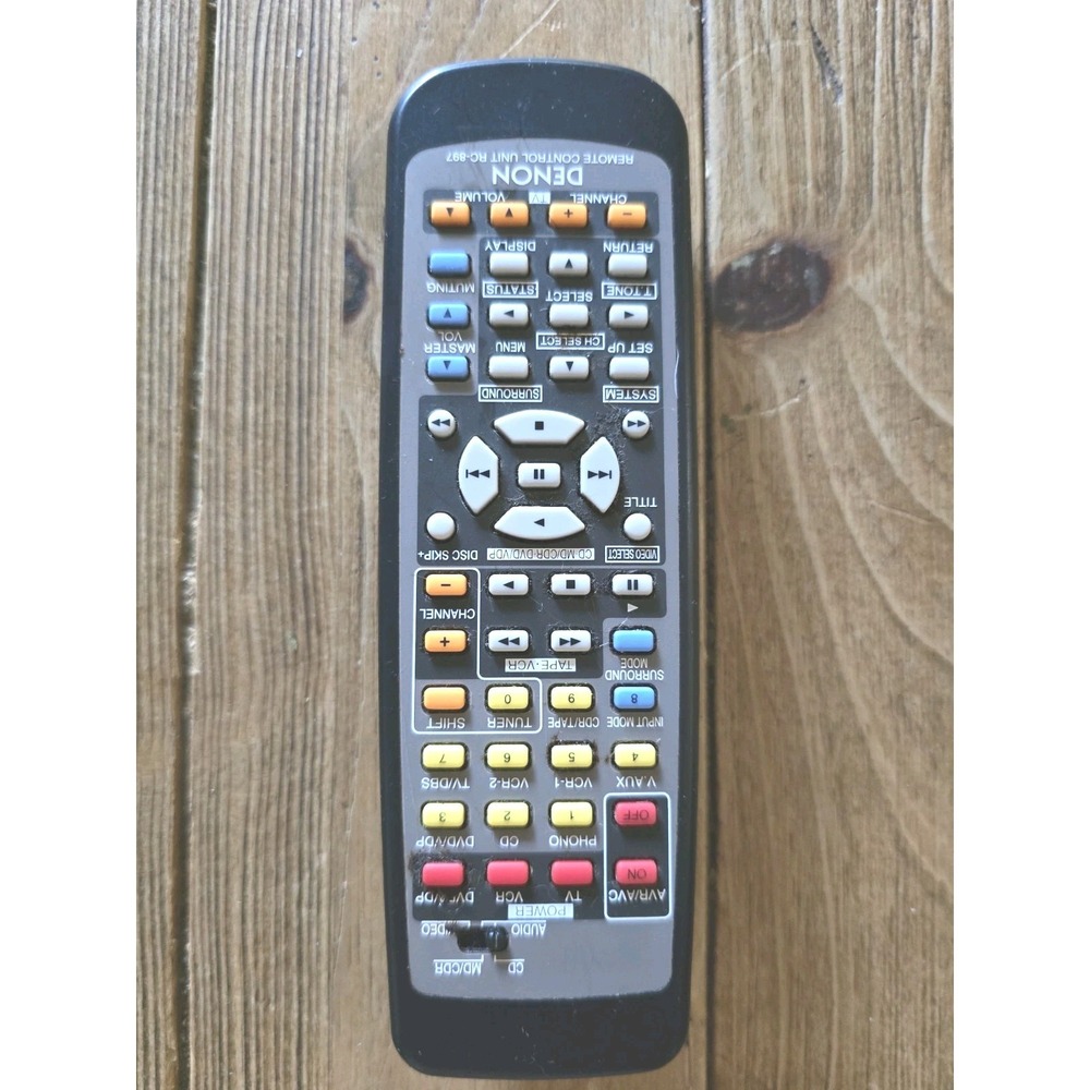 Denon RC-897 Remote Control Unit A/V Receiver Stereo System Tested